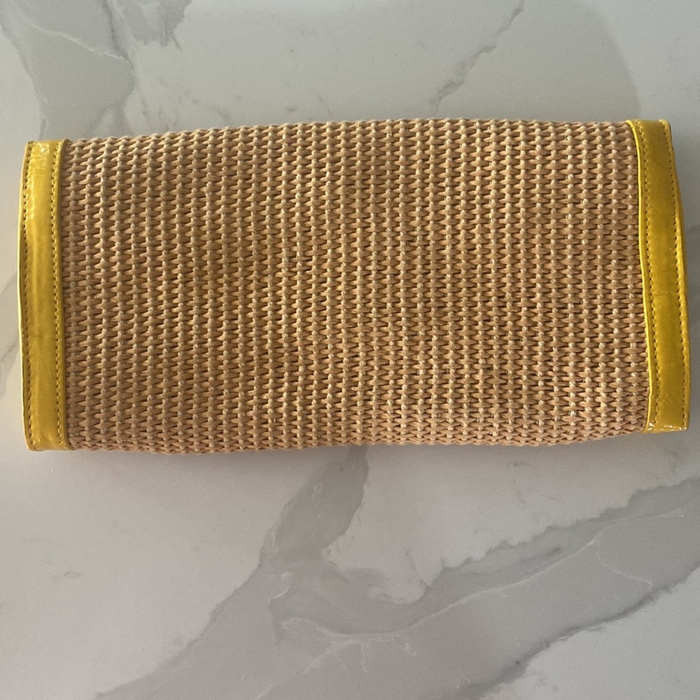 Sr Squared Straw Clutch With Optional Strap - image 3